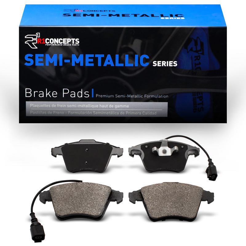 Volkswagen Transporter Brake Pads - Front - R1 Concepts - Semi Met - `10-`15